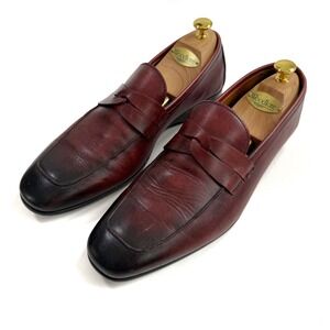 BRUNO MAGLI Mens‎ 10 Motto Leather Penny Loafer Dress Shoes Made in Italy